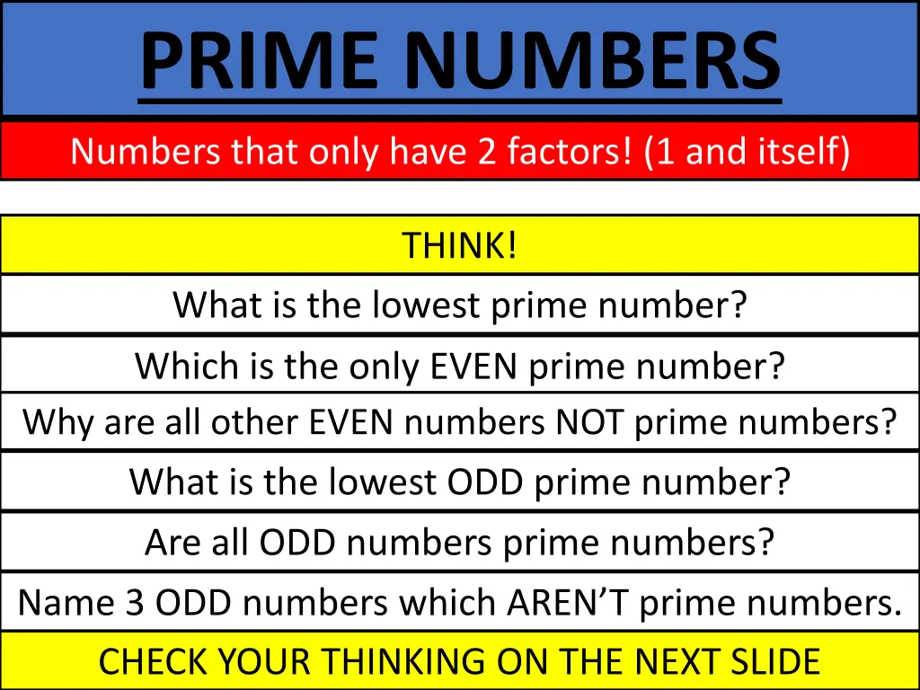 prime numbers