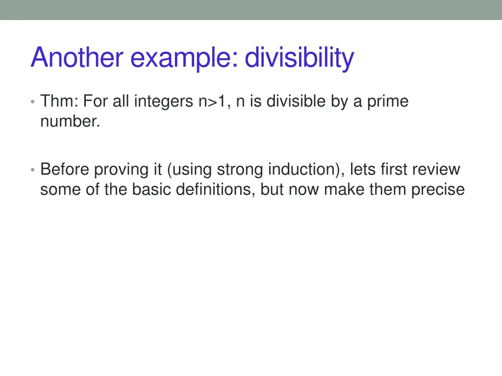 another example divisibility