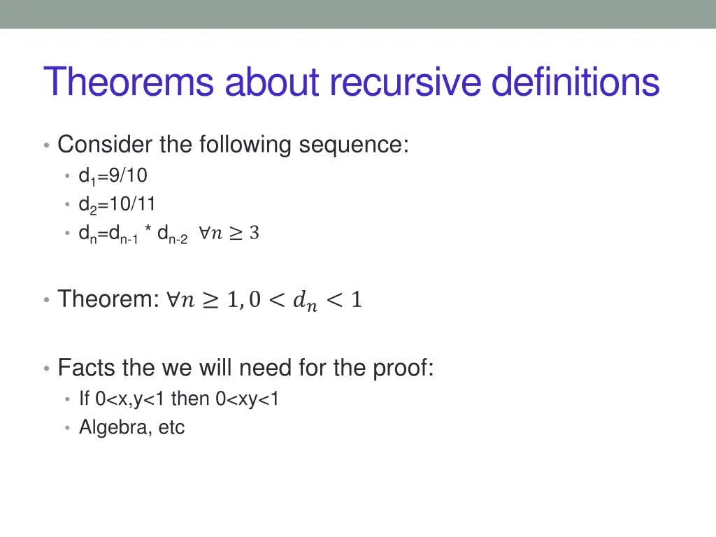 theorems about recursive definitions