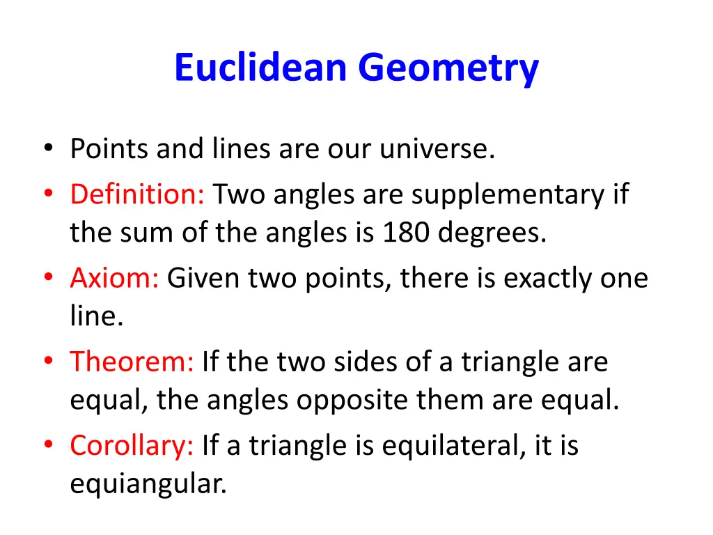 euclidean geometry