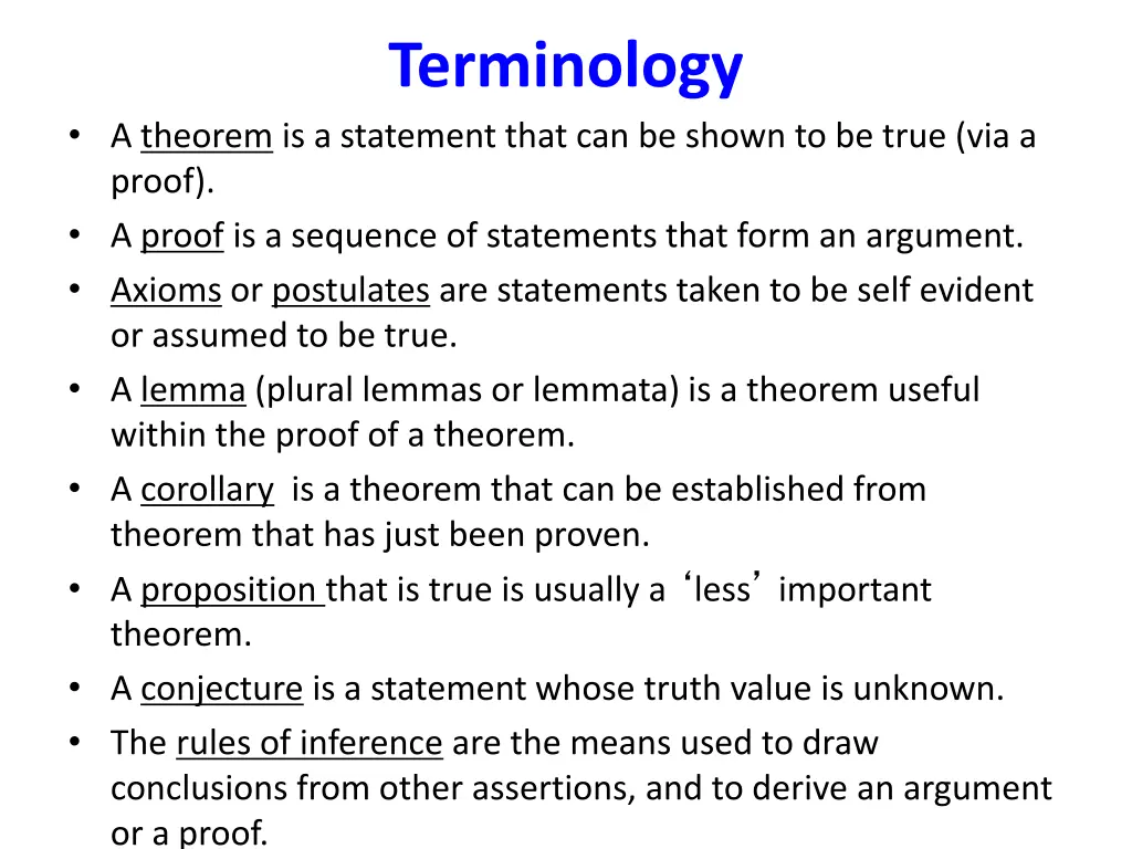 terminology