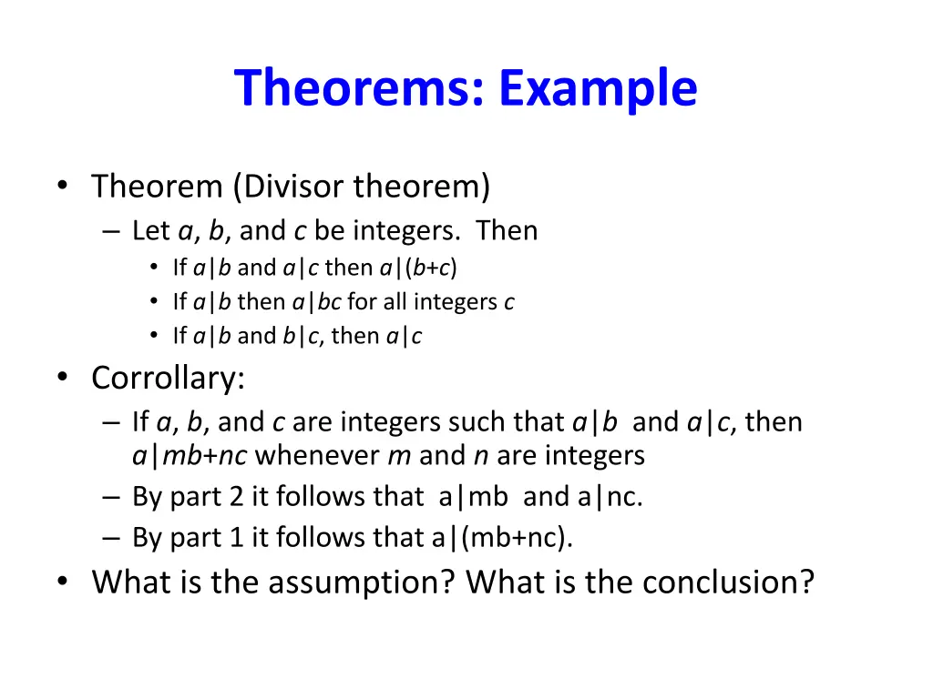 theorems example