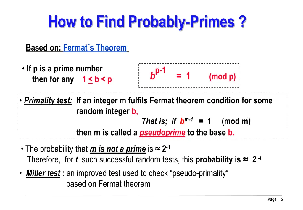 how to find probably primes