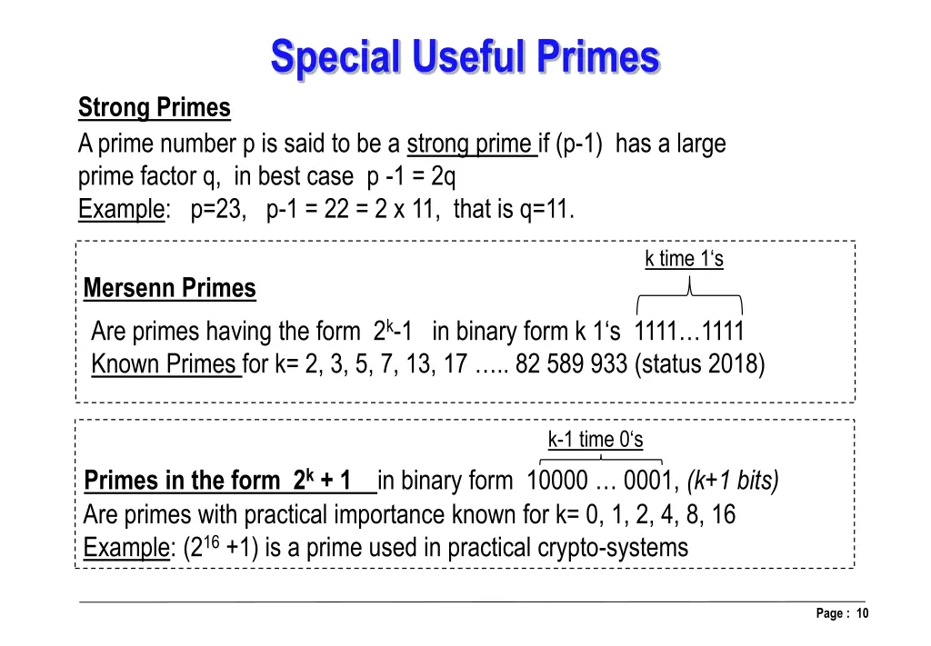 special useful primes 1