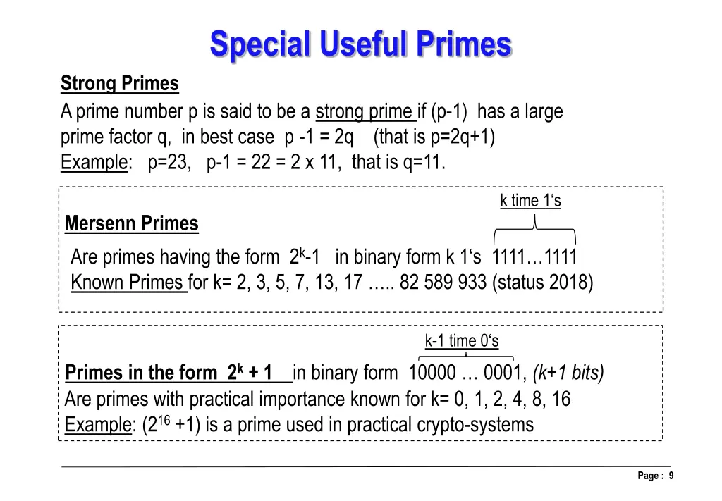 special useful primes