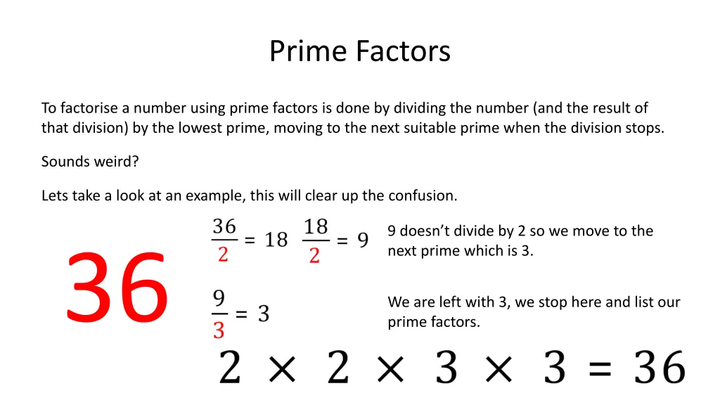 prime factors