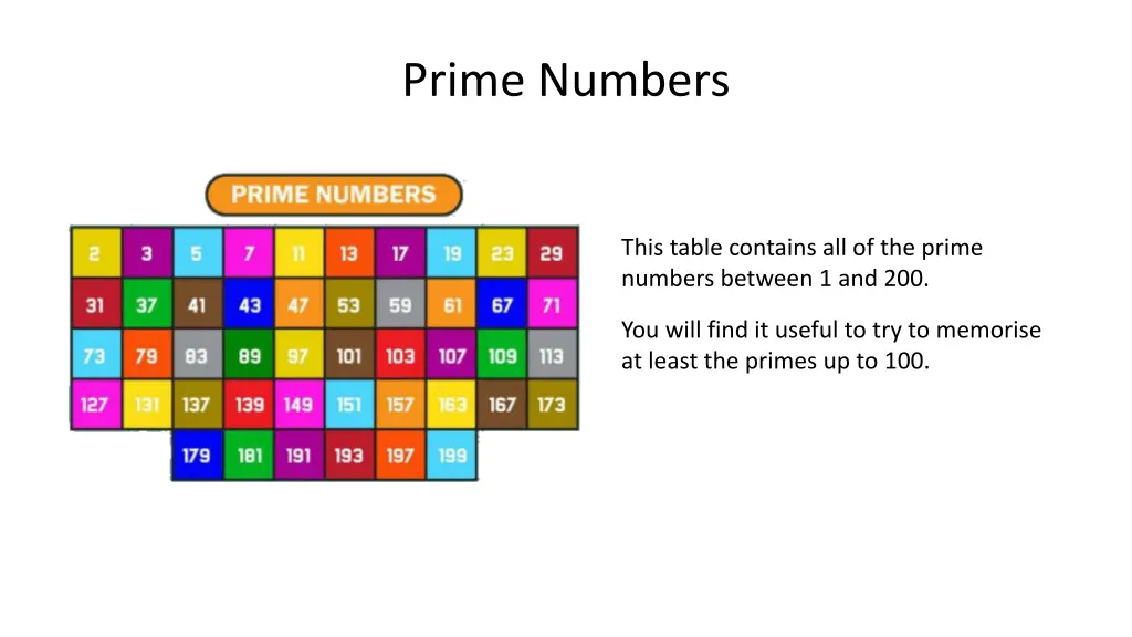 prime numbers