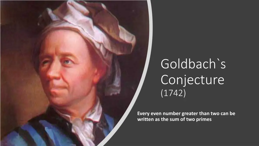 goldbach s conjecture 1742