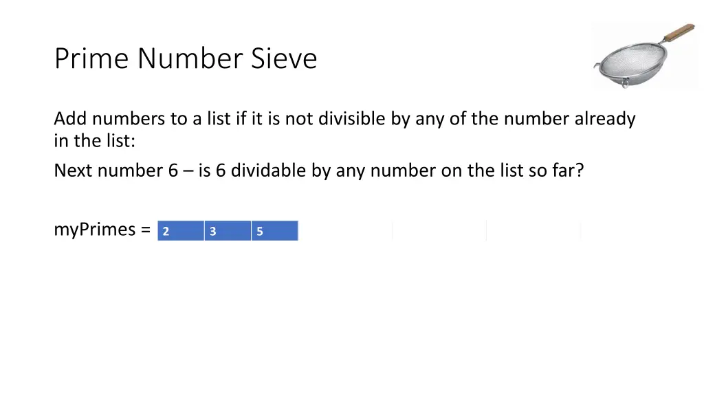 prime number sieve 5