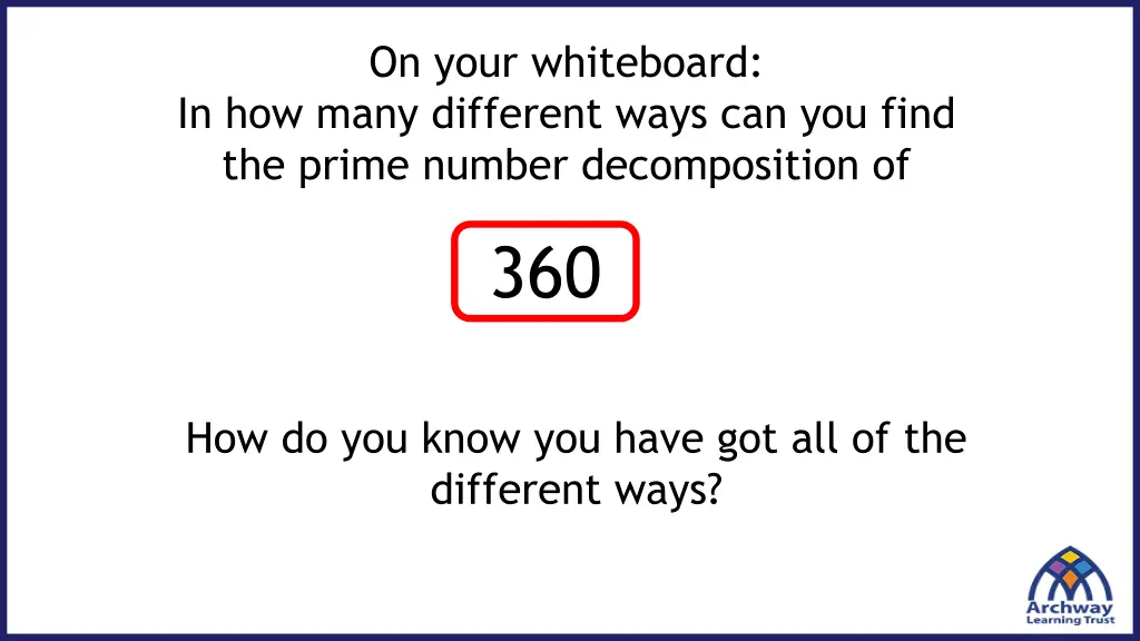 on your whiteboard in how many different ways 1