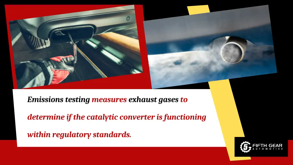 emissions testing measures exhaust gases to