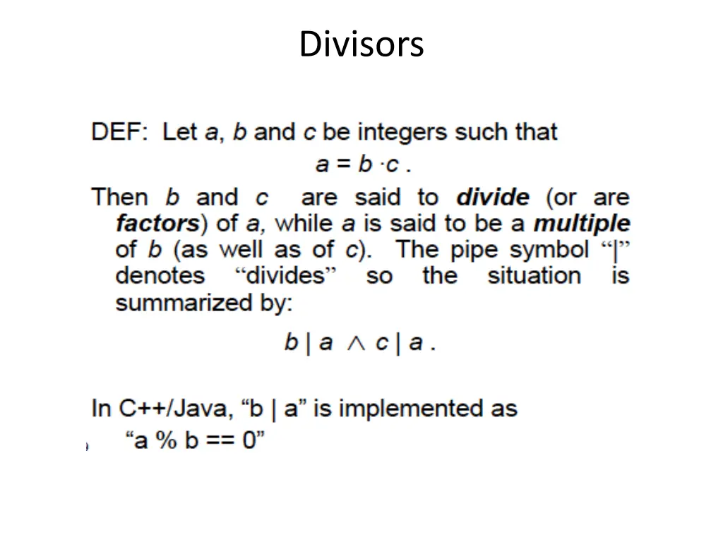 divisors