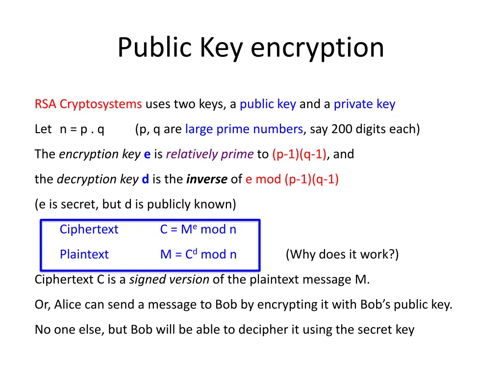 public key encryption