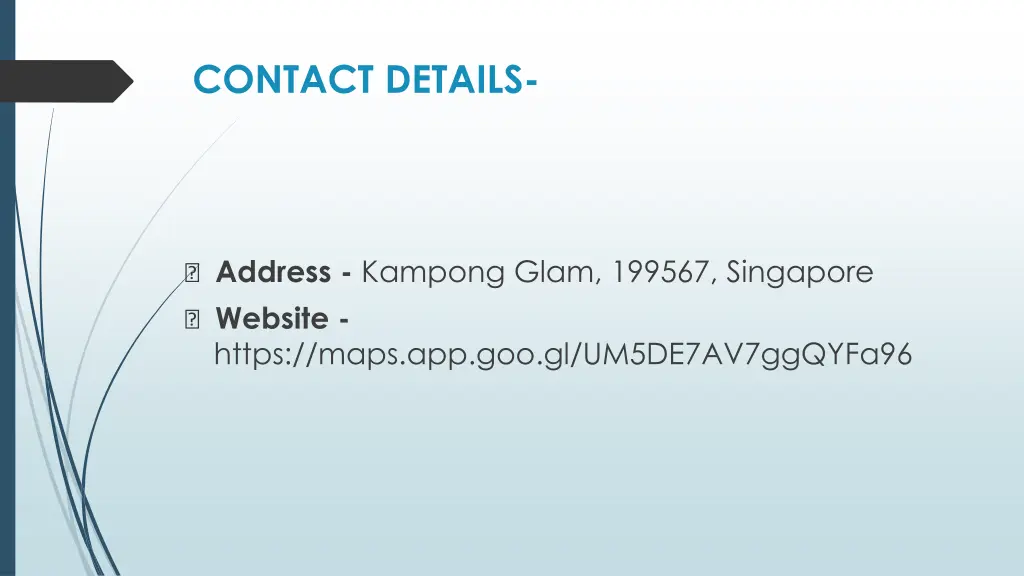 contact details