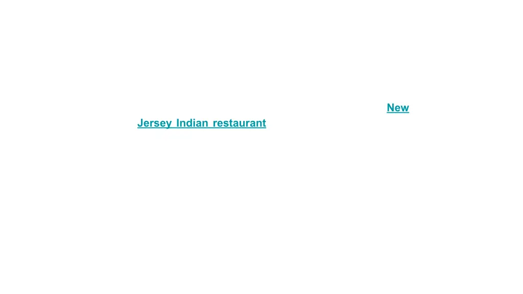 new jersey indian restaurant