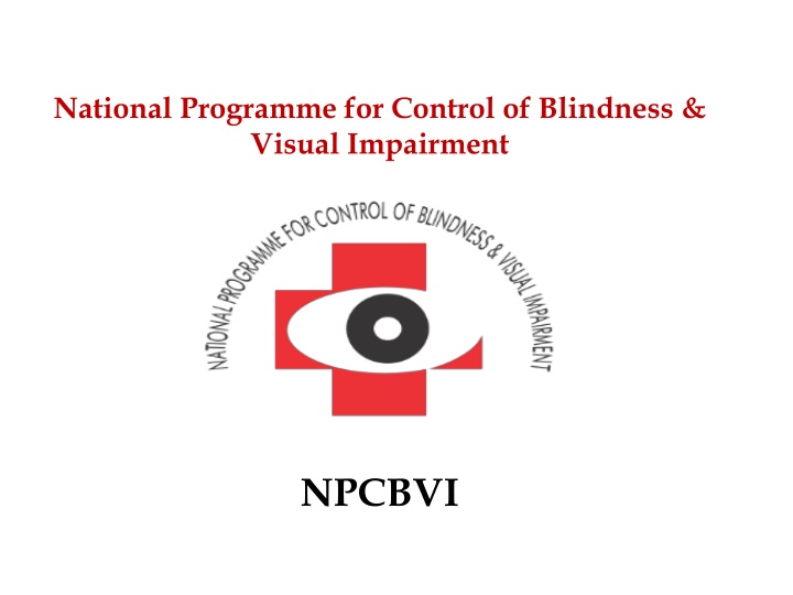 national programme for control of blindness