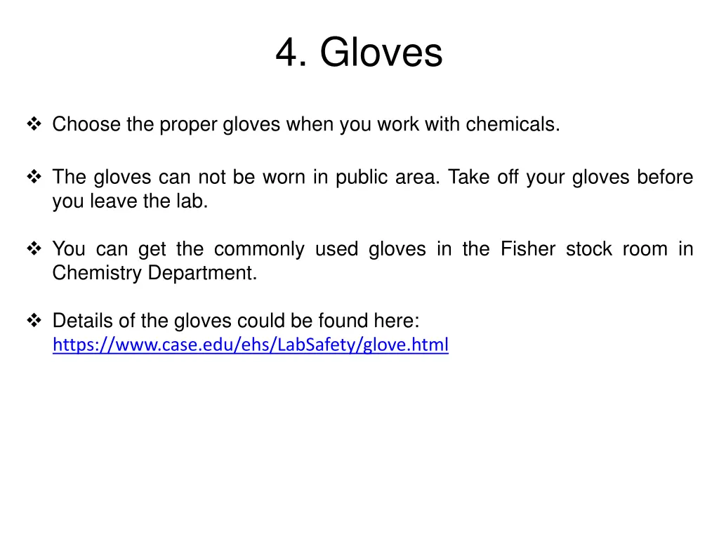 4 gloves