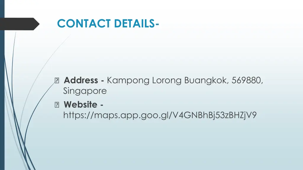 contact details