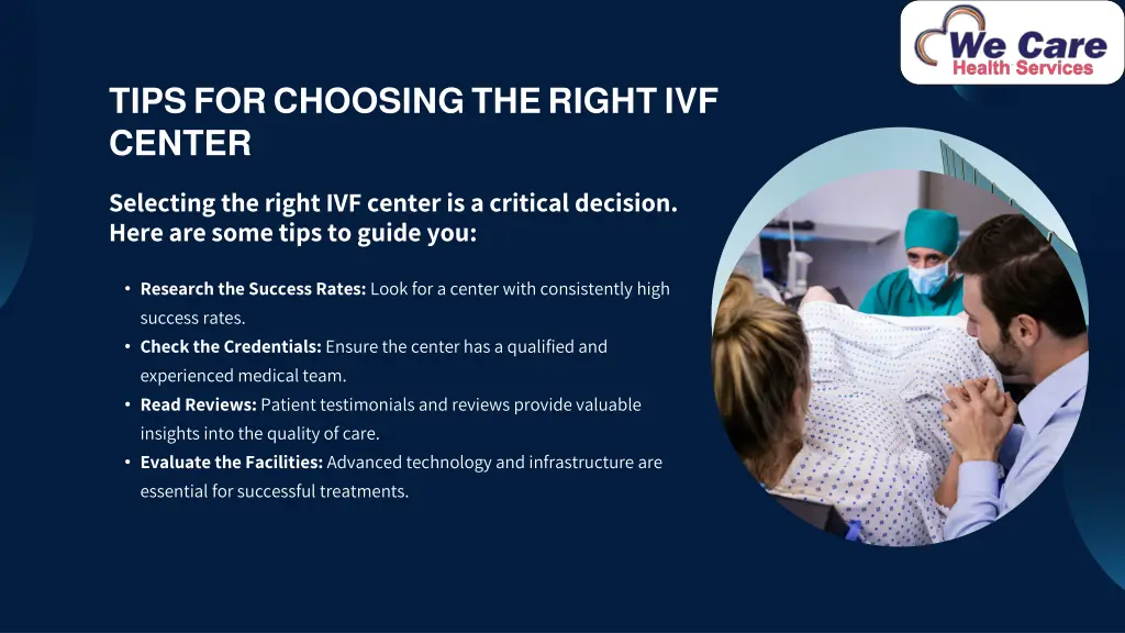 tips for choosing the right ivf center