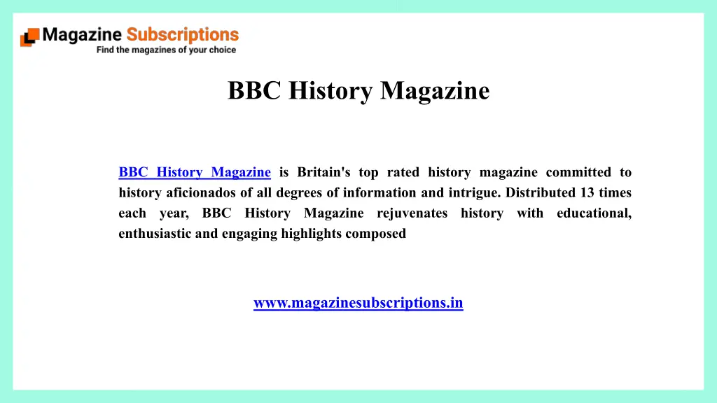 bbc history magazine