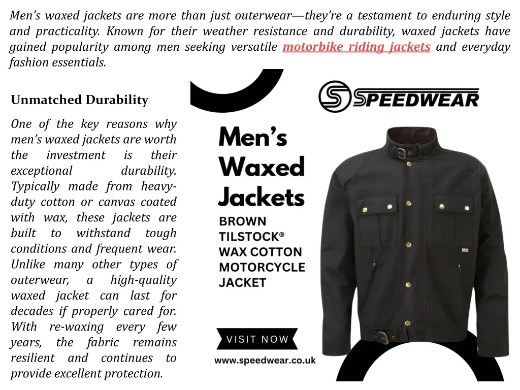 men s waxed jackets are more than just outerwear