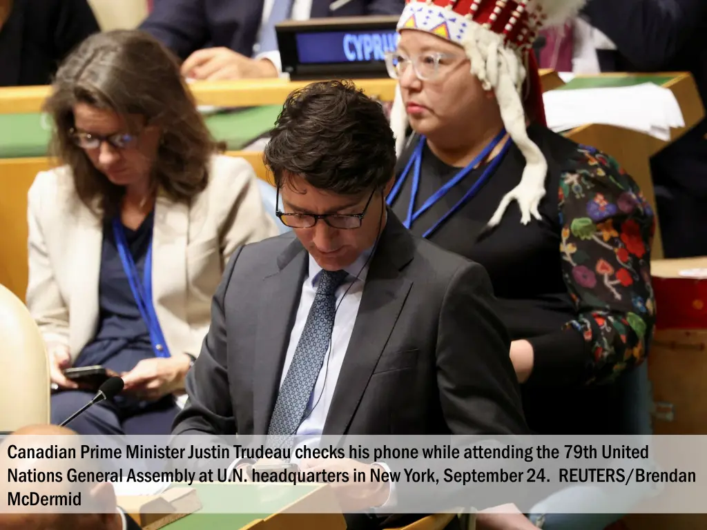 canadian prime minister justin trudeau checks