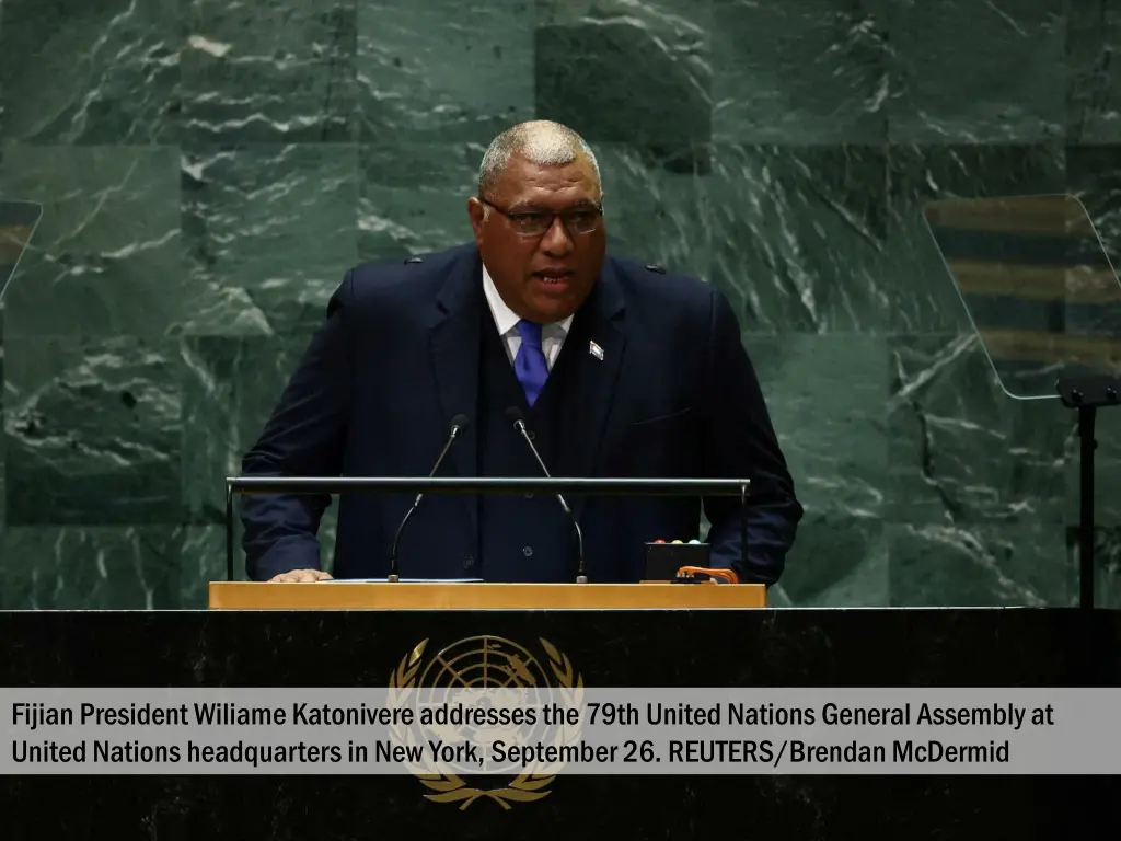 fijian president wiliame katonivere addresses