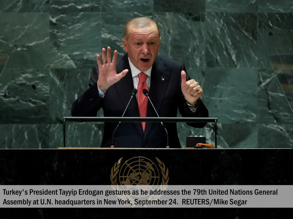 turkey s president tayyip erdogan gestures