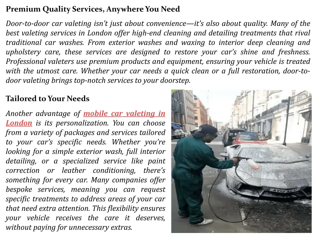 premium quality services anywhere you need