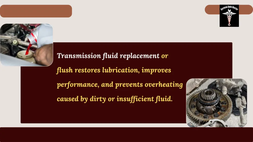 transmission fluid replacement or