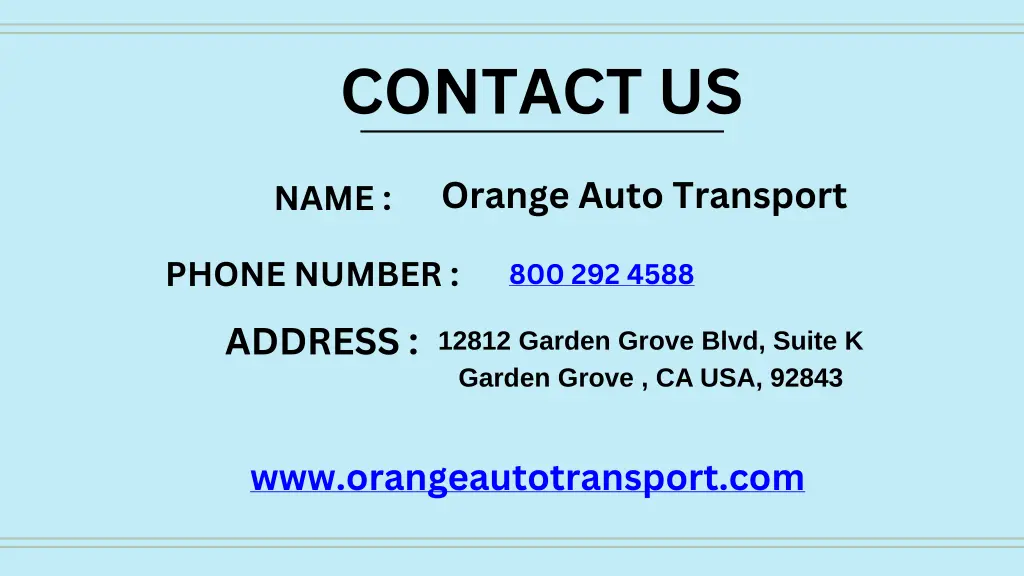 contact us