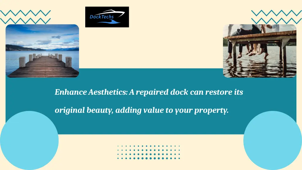 enhance aesthetics a repaired dock can restore its