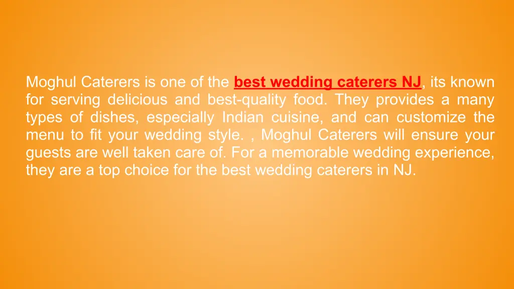 moghul caterers is one of the best wedding