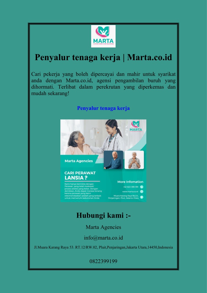 penyalur tenaga kerja marta co id