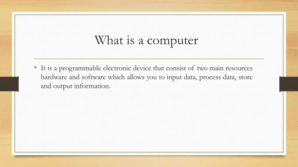 what is a computer