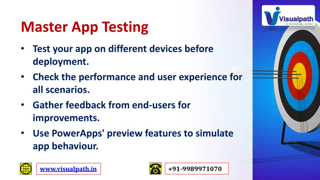 master app testing