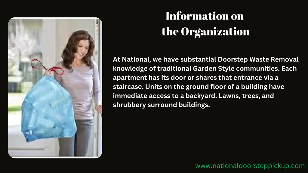 information on the organization