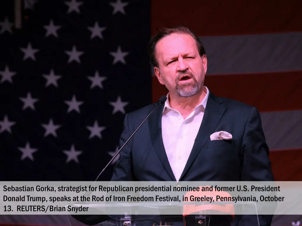 sebastian gorka strategist for republican