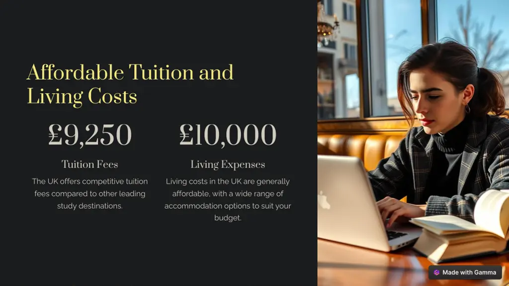 affordable tuition and living costs 9 250 tuition