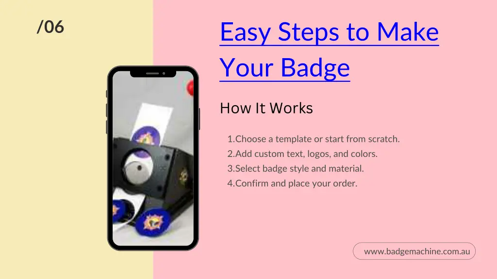 easy steps to make your badge