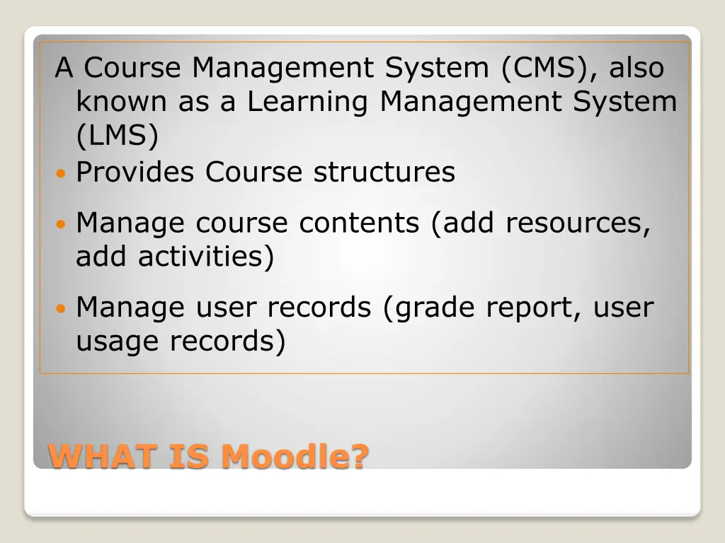 a course management system cms also known