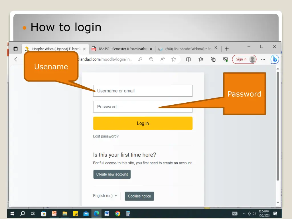 how to login