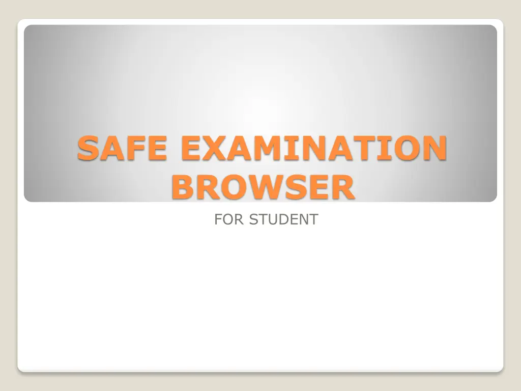 safe examination browser for student