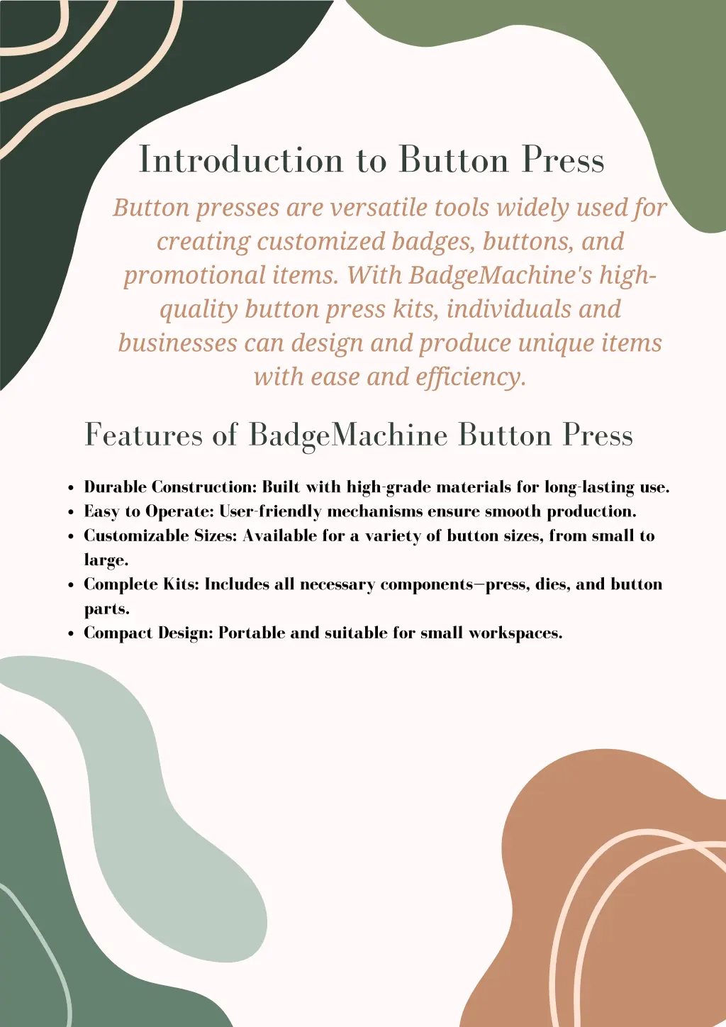 introduction to button press button presses