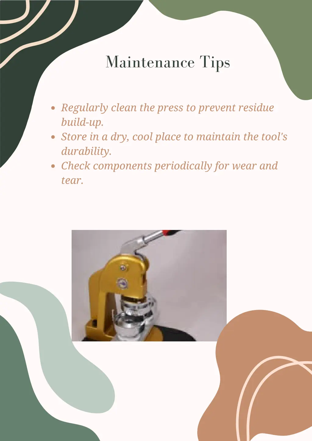 maintenance tips