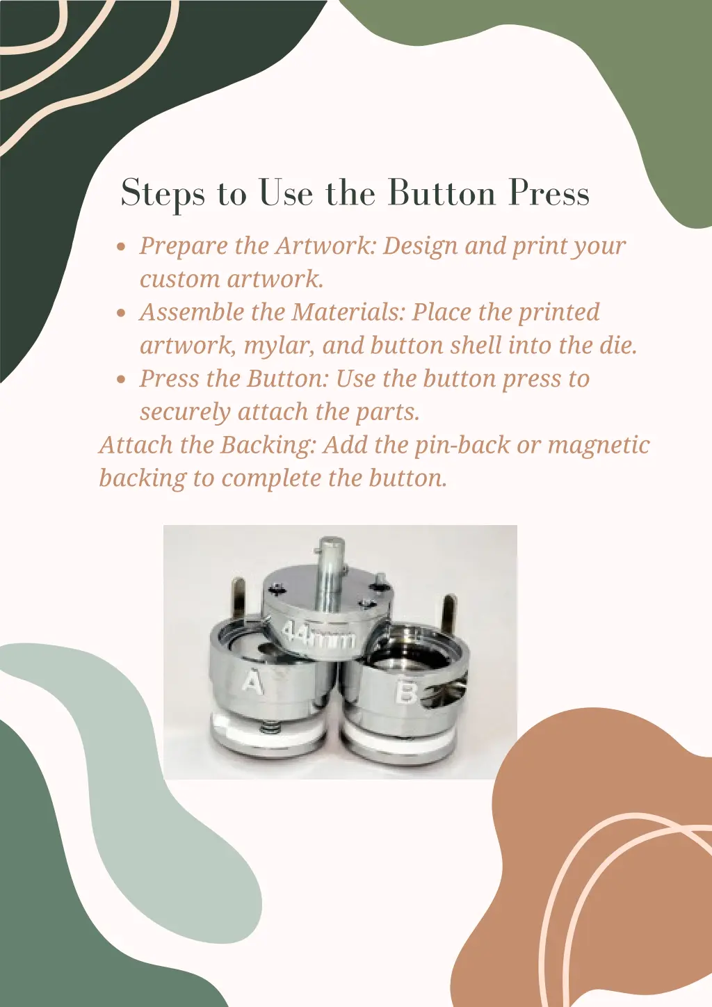 steps to use the button press