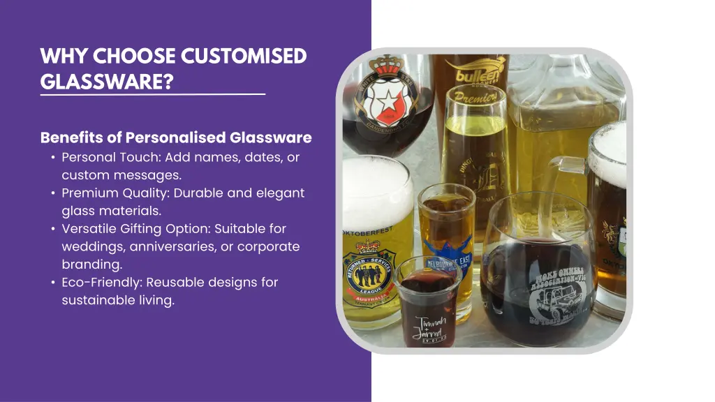 why choose customised glassware