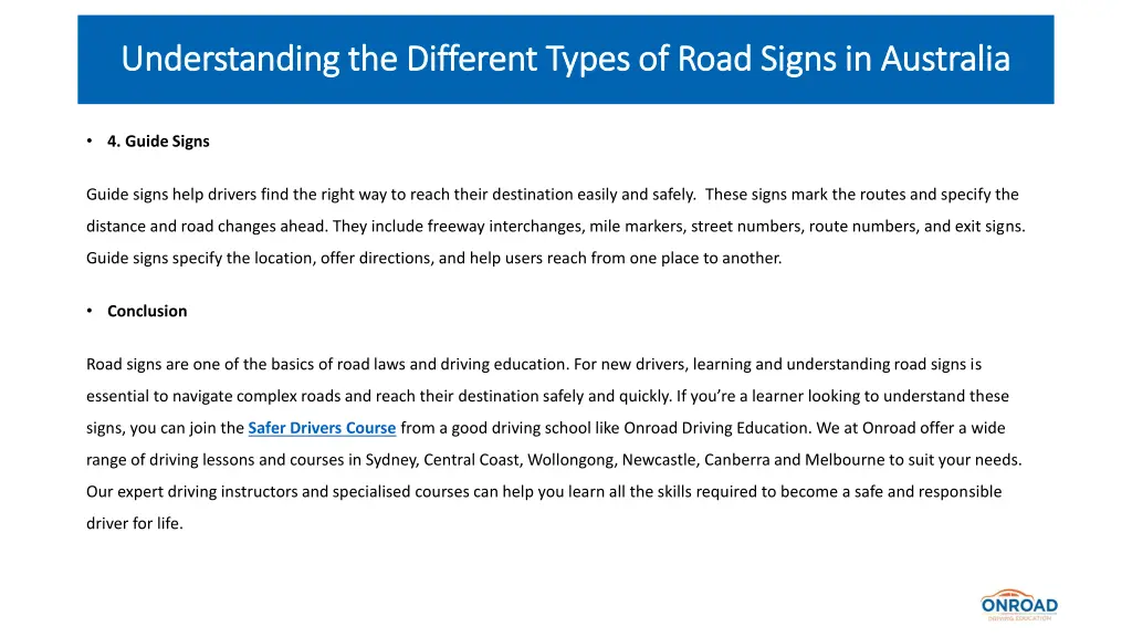 understanding the different types of road signs 3