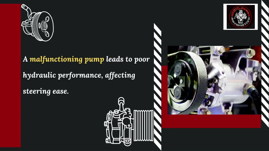 a malfunctioning pump leads to poor