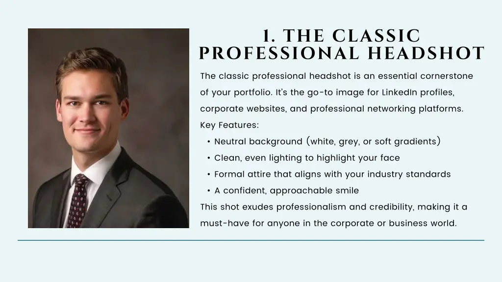 1 the classic professional headshot